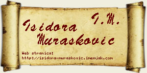 Isidora Murašković vizit kartica
